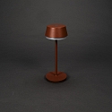 Konstsmide Tafellamp op batterijen LYON met USB-aansluiting, CCT Switch, RGB, met aanraakdimmer IP54, terracotta dimbaar