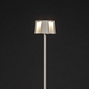 Konstsmide Vloerlamp op batterijen NICE hoekig, met USB-aansluiting, CCT Switch, met aanraakdimmer IP54, wit dimbaar