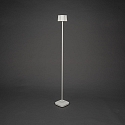 Konstsmide Vloerlamp op batterijen NICE hoekig, met USB-aansluiting, CCT Switch, met aanraakdimmer IP54, wit dimbaar