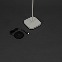 Konstsmide Vloerlamp op batterijen NICE hoekig, met USB-aansluiting, CCT Switch, met aanraakdimmer IP54, wit dimbaar