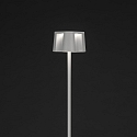 Konstsmide Vloerlamp op batterijen NICE hoekig, met USB-aansluiting, CCT Switch, met aanraakdimmer IP54, wit dimbaar