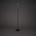 Konstsmide Vloerlamp op batterijen NICE hoekig, met USB-aansluiting, CCT Switch, met aanraakdimmer IP54, zwart dimbaar