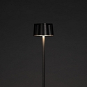 Konstsmide Vloerlamp op batterijen NICE hoekig, met USB-aansluiting, CCT Switch, met aanraakdimmer IP54, zwart dimbaar