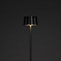 Konstsmide Vloerlamp op batterijen NICE hoekig, met USB-aansluiting, CCT Switch, met aanraakdimmer IP54, zwart dimbaar