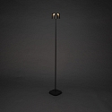 Konstsmide Vloerlamp op batterijen NICE hoekig, met USB-aansluiting, CCT Switch, met aanraakdimmer IP54, zwart dimbaar