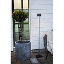 Konstsmide Vloerlamp op batterijen NICE hoekig, met USB-aansluiting, CCT Switch, met aanraakdimmer IP54, zwart dimbaar