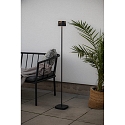 Konstsmide Vloerlamp op batterijen NICE hoekig, met USB-aansluiting, CCT Switch, met aanraakdimmer IP54, zwart dimbaar