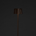 Konstsmide Vloerlamp op batterijen NICE hoekig, met USB-aansluiting, CCT Switch, met aanraakdimmer IP54, roest dimbaar