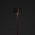 Konstsmide Vloerlamp op batterijen NICE hoekig, met USB-aansluiting, CCT Switch, met aanraakdimmer IP54, roest dimbaar