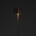 Konstsmide Vloerlamp op batterijen NICE hoekig, met USB-aansluiting, CCT Switch, met aanraakdimmer IP54, roest dimbaar
