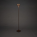 Konstsmide Vloerlamp op batterijen NICE hoekig, met USB-aansluiting, CCT Switch, met aanraakdimmer IP54, roest dimbaar