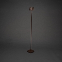 Konstsmide Vloerlamp op batterijen NICE hoekig, met USB-aansluiting, CCT Switch, met aanraakdimmer IP54, roest dimbaar