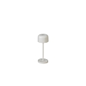 Tafellamp op batterijen LILLE MINI met USB-aansluiting, met aanraakdimmer IP54, wit dimbaar