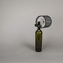 Konstsmide Tafellamp op batterijen BOTTLE met USB-aansluiting, met aanraakdimmer IP54, zwart dimbaar