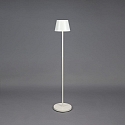 Konstsmide Vloerlamp op batterijen POMEZIA MEDIUM USB IP54, wit dimbaar