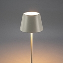 Konstsmide Vloerlamp op batterijen POMEZIA MEDIUM USB IP54, wit dimbaar