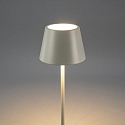 Konstsmide Vloerlamp op batterijen POMEZIA MEDIUM USB IP54, wit dimbaar