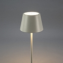Konstsmide Vloerlamp op batterijen POMEZIA MEDIUM USB IP54, wit dimbaar
