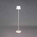 Konstsmide Vloerlamp op batterijen POMEZIA MEDIUM USB IP54, wit dimbaar