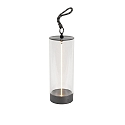 battery table lamp EDISON S USB IP54, anthracite dimmable