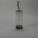 Konstsmide battery table lamp EDISON S USB IP54, anthracite dimmable