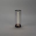 Konstsmide battery table lamp EDISON S USB IP54, anthracite dimmable