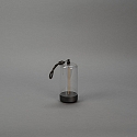 Konstsmide battery table lamp EDISON XS USB IP54, anthracite dimmable