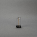 Konstsmide battery table lamp EDISON XS USB IP54, anthracite dimmable