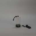 Konstsmide battery table lamp EDISON XS USB IP54, anthracite dimmable