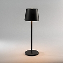 Konstsmide battery table lamp VENCE USB IP54, black dimmable