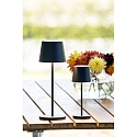 Konstsmide battery table lamp VENCE USB IP54, black dimmable