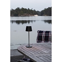 Konstsmide battery table lamp VENCE USB IP54, black dimmable