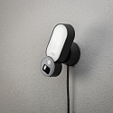 Konstsmide outdoor wall luminaire KONSTSMIDE SMARTLIGHT with camera IP54, black dimmable