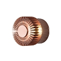 Konstsmide HighPower LED outdoor wall luminaire MONZA, with side effect, 3W 3000K 160lm, anodised copper, massive aluminium