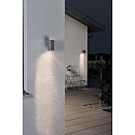 Konstsmide Outdoor wall luminaire MONZA, GU10 max. 35W, anodised aluminium / clear glass