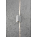 Konstsmide HighPower LED outdoor wall luminaire CREMONA, Up/Down, adjustable beam, 3W 3000K 460lm, silver grey / clear