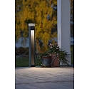Konstsmide Outdoor HighPower LED path luminaire MASSA, Down/Side, angular, IP54, 8W 3000K 800lm, anthracite aluminium / clear acrylic