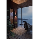 Konstsmide HighPower LED outdoor wall luminaire CREMONA, 3W 3000K 460lm, anthracite aluminium / clear acrylic, adjustable light outlet