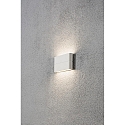 HighPower LED outdoor wall luminaire CHIERI WIDE, Up/Down, 2x6W 3000K 950lm, white aluminium / opal acrylic glass