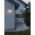 Konstsmide HighPower LED outdoor wall luminaire MONZA DOWN, 6W 3000K 550lm, anthracite / aluminium, plastic opal