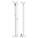 Deko-Light 3-fase armatuur LINEAR 100 incl. 3-fase adapter IP20, gesatineerd, zilver mat