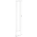Deko-Light Outdoor LED floor luminaire CATA VI, IP54, H 100cm, 4W 3000K 170lm 120°, Alu Druckguss, Anthrazit