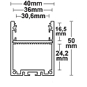 ISOLED surface profile LAMP30