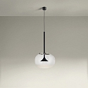 LEDS C4 Pendelarmatuur ALIVE SINGLE LED IP20, zwart dimbaar