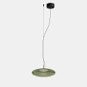 Pendelarmatuur PLAT SURFACE (PHASE) met lampenkap, CCT Switch, instelbaar, met diffuser IP20, zwart dimbaar