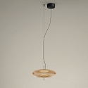 Pendelarmatuur PLAT RECESSED (DALI-2) met lampenkap, CCT Switch, instelbaar, met diffuser IP20, zwart dimbaar