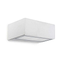 wall and ceiling luminaire NEMESIS R7S - 7x17CM up / down, small R7S IP44, white dimmable