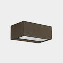 wall and ceiling luminaire NEMESIS R7S - 7x17CM up / down, small R7S IP44, brown dimmable