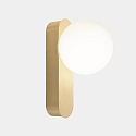 Spiegelarmatuur PERLINA WALL IP schakelbaar IP44, goud mat