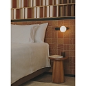 LEDS C4 wall luminaire PERLINA WALL USB-C with USB connection, CCT Switch, with touch dimmer IP20, black dimmable